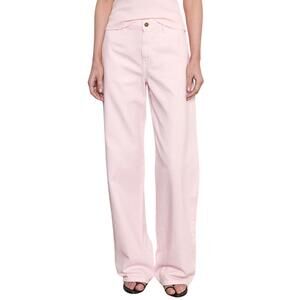 NEW ENZA COSTA drift italian denim jean in pale pink